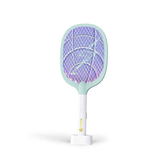 LX INDIA Mosquito Killer Racquet Toreto Mosquito Killer Racket Bat | 2 in 1 Auto Mode | UV Light | Mosquito Swatter/Zapper | Swift Kill | Electric Insect Killer bat - Green