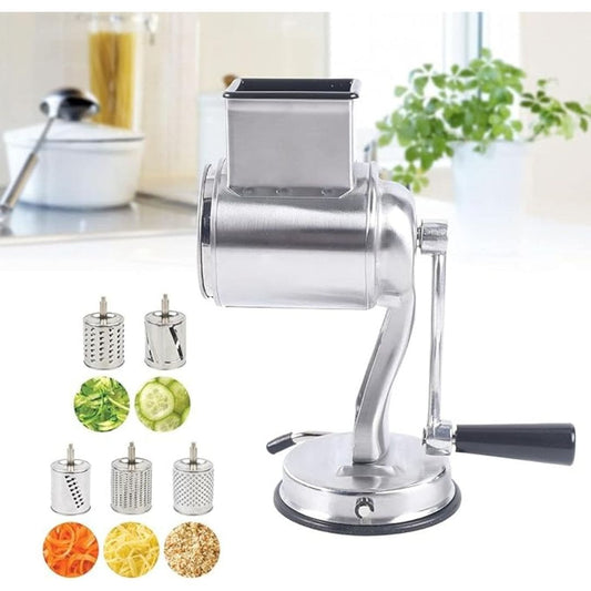 LX INDIA Grater Toriox Food Rotary Grater, Roller Vegetable Cutter Grinding Tool Set