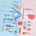 LXINDIA Toys TOYARTSY Wooden Doctor and Dentist Pretend Play Set