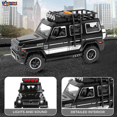 LXINDIA Toys Toyshine  Friction Powered Jeep Black