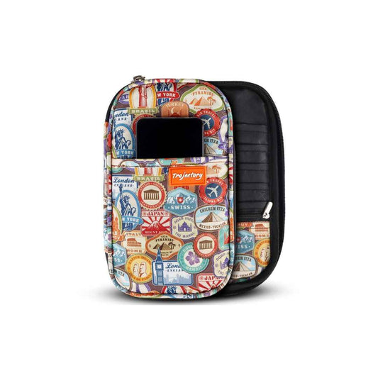 LX INDIA Passport Cover Trajectory Travel Polyester Passport and Card Holder (Monument)