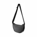 LX INDIA Bag Black Tressential Nylon Half Moon Shape Crossbody Sling Bag