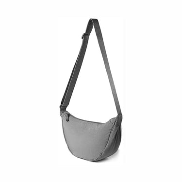 LX INDIA Bag Gray Tressential Nylon Half Moon Shape Crossbody Sling Bag