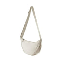 LX INDIA Bag White Tressential Nylon Half Moon Shape Crossbody Sling Bag