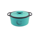 LXINDIA Hot Pot Trueware Orchid Inner Steel Casserole 1100 ML Hotpot (Blue)