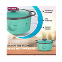 LXINDIA Hot Pot Trueware Orchid Inner Steel Casserole 1100 ML Hotpot (Blue)