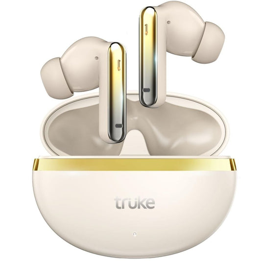 LXINDIA Earbuds Gold truke Just Launched Buds Q1 Lite True Wireless Earbuds with 48H Playtime, Fast Charging,  Bluetooth 5.4, Noise Cancellation
