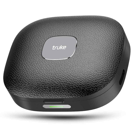 LXINDIA Earbuds Charcoal Black truke Mega 9 New Launch True Wireless in Ear Earbuds, 70H Battery Fast Charge Ear Buds, Leather Finish, 4Mics ENC