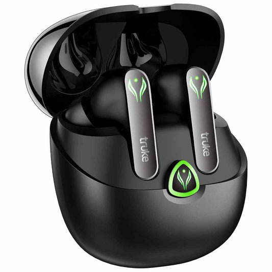 LXINDIA Earbuds Black truke New Launch BTG Ultra True Wireless in Ear Earbuds,Gaming Ear Buds, 60H Playtime, Quad Mics
