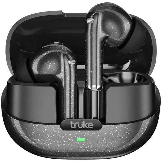 LXINDIA Earbuds Carbon Black truke New Launch Buds Aura True Wireless in Ear Earbuds with 70Hrs of Playtime, 13mm Titanium Drivers, Quad-MIC ENC TWS, Gaming Buds