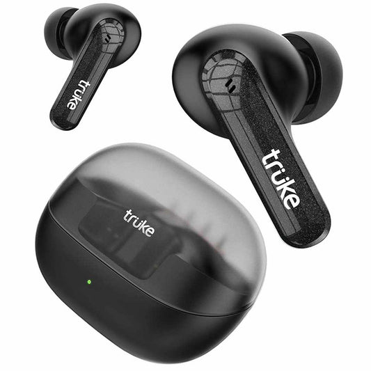 LXINDIA Earbuds Black truke New Launch Buds Echo True Wireless in Ear Earbuds, 13mm Titanium Driver, 70H Battery