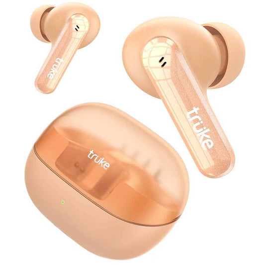 LXINDIA Earbuds Orange truke New Launch Buds Echo True Wireless in Ear Earbuds, 13mm Titanium Driver, 70H Battery