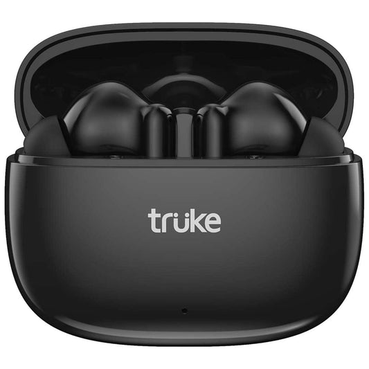 LXINDIA Earbuds truke New Launch Buds Elite True Wireless in Ear Earbuds with 10mm Dynamic Driver, 70Hrs Battery & Fast Charging EarBuds, Dual-MIC ENC TWS (Black)