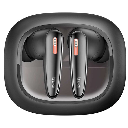 LXINDIA Earbuds truke New Launch Crystal Bass True Wireless in Ear Earbuds with 13mm Drivers, 70H Playtime, HiFi Sound TWS, 4Mics ENC,(Matte Black)