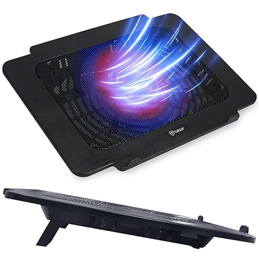 LX INDIA Cooling pad Tukzer Laptop Cooling Pad Stand Riser 1-Red-LED Fan