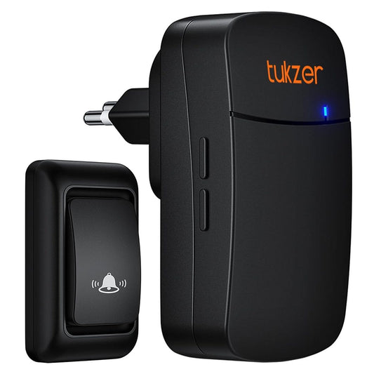 LX INDIA Wireless Door Bell Tukzer Wireless Door Bell, Waterproof Door Bell Chime Kit for Home Office with LED Light