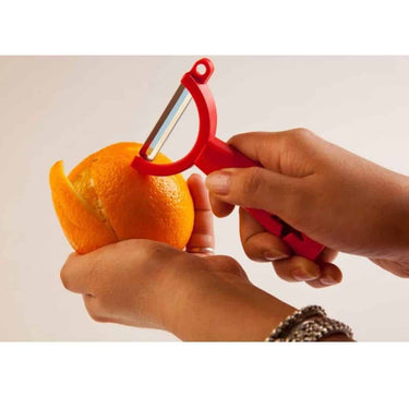 LXINDIA peeler Tupperware Plastic Vegetable Peeler, Orange