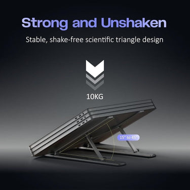 LXINDIA Laptop Stand Tygot Portable Laptop Stand (Grey)