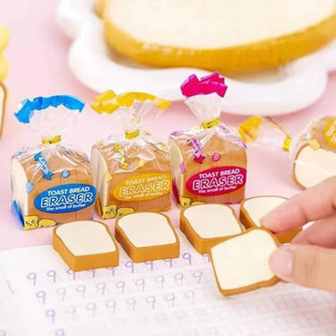 LXINDIA Eraser UCRAVO Toast Bread Eraser (4pcs)