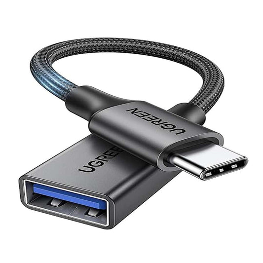 LX INDIA USB C & OTG Cables UGREEN 10Gbps USB C to USB Adapter Aluminum OTG Cable Type A Female to Type C Male Adaptor