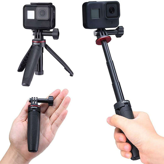 LX INDIA Selfie Sticks Ulanzi MT-09 Extention Vlog Tripod Mini Portable Handle Grip