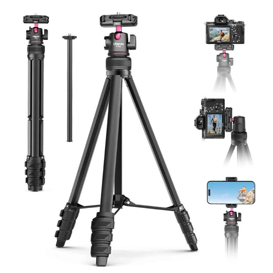 LX INDIA Mobile Tripods ULANZI Select TT51 Portable Tripod Stand I 360° Rotable Ball Head I Hidden Cold Shoe Phone Holder