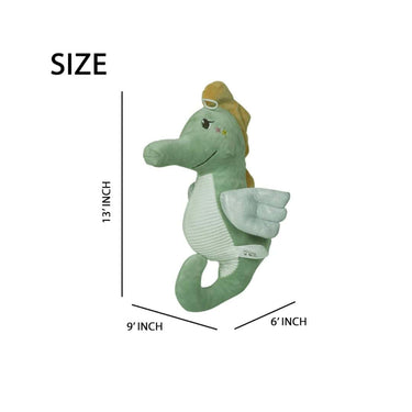 LXINDIA Toys Ultra 13 inch Soothe Glow Seahorse Fully Stuffed Soft Plush(Green)