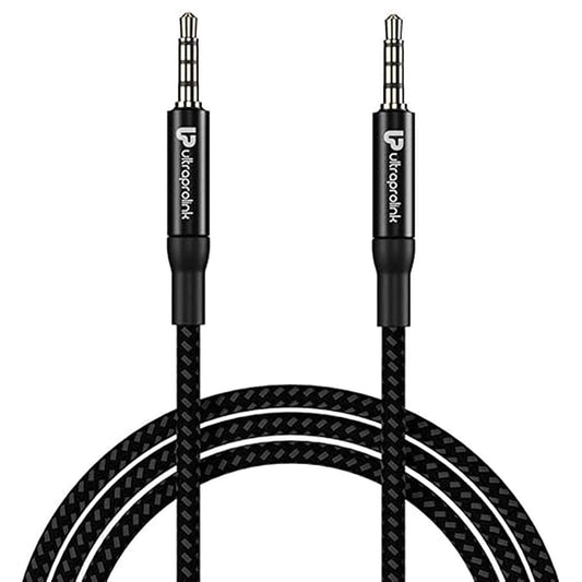 LX INDIA AUX Cables ULTRAPROLINK AudiOX | Stereo Audio Cable | Aux Cable 3.5mm - 3.5mm  UL107BRBLK-1050 | Black
