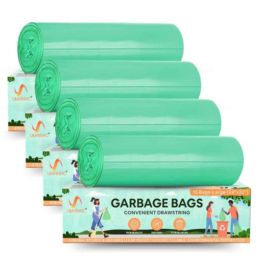 LXINDIA Bag Umanac Garbage Bags Large 15N (24x32) Pack of 4