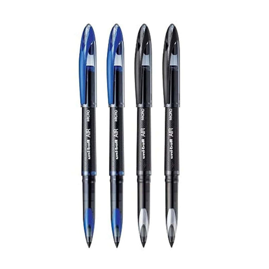 LXINDIA Pens UNI BALL Air UBA188M Roller Ball Pen (Blue and Black Ink)