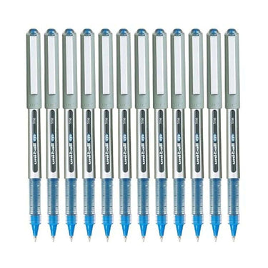 LXINDIA Pens UNI BALL Eye UB157 Roller Ball Pen (Blue Ink) Pack of 12