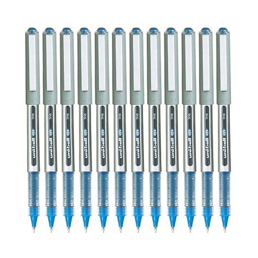 LXINDIA Pens UNI BALL Eye UB157 Roller Ball Pen (Blue Ink) Pack of 12