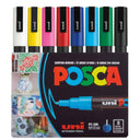 LXINDIA marker Uni Ball Posca 3M Bullet Shaped Markers Multicolour Pack Of 8