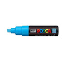 LXINDIA marker uni ball Posca Bold Point Chisel Shaped Marker Pen (Light Blue Ink Pack of 1)