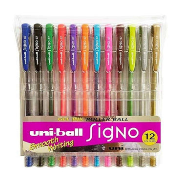 LXINDIA Pens uni ball Signo UM100 Gel Pen (Multicolor) Pack of 12