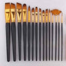 LXINDIA Painting Brush Universal Hub Round Pointed Tip Nylon Hair Artist Acrylic Brush (Set of 12)