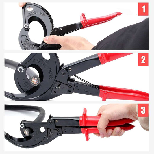 LX INDIA wire strippers UPTODATETOOLS 400mm² Cable Cutter and Ratchet Wire Cutter