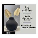 LXINDIA vases Urban Born Flower Vases(Textured Black)