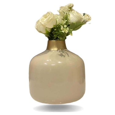 LXINDIA vases Urban Born Metal Flower vase(Beach Yellow )