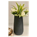 LXINDIA vases Urban Born Metal Flower vase(Black Textured Finish)