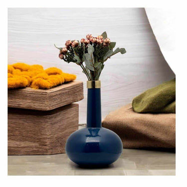 LXINDIA vases Urban Born Metal Flower vase (Blue)