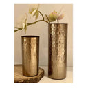 LXINDIA vases Urban Born Metal Flower vase(Dark Gold)