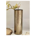 LXINDIA vases Urban Born Metal Flower vase(Dark Gold)