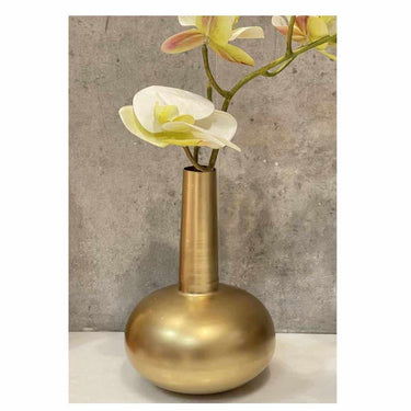 LXINDIA vases Urban Born Metal Flower vase(Shinny Gold)