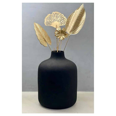 LXINDIA vases Urban Born Metal Flower vase (Textured Black)