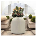 LXINDIA vases Urban Born Metal Flower Vase(White)