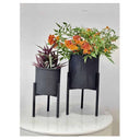 LXINDIA vases Urban Born Set of 2 Planter(black)