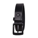 LX INDIA Belts URBAN FOREST Leather Belt for Men (Black with Black Buckle)