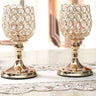 LX INDIA Candle Holders Urban Hamlet Metal and Crystal Tea Light Candle Holder