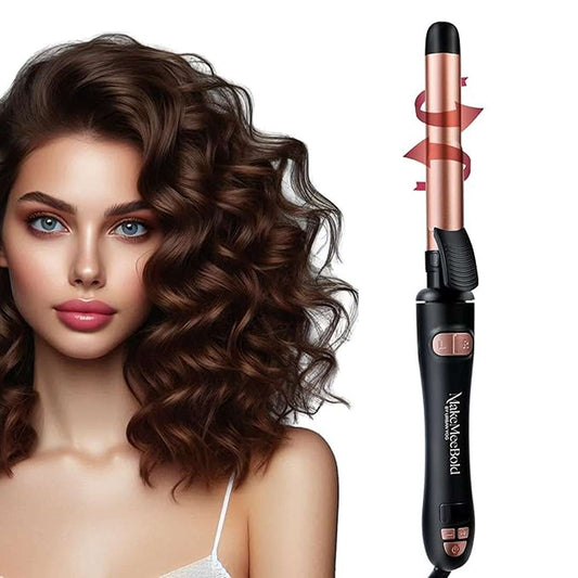 LX INDIA curler Urban yog Makemeebold Rotating Hair Curling Iron Rod, with Adjustable Temperatures (100°C-230°C)